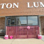 Tuckerton Lumber had a great display of pink "beach hardware".