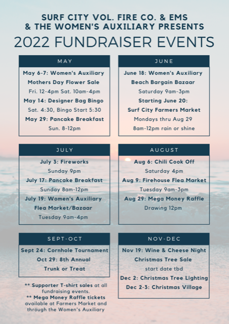 Surf City Fire & EMS Calendar of Events